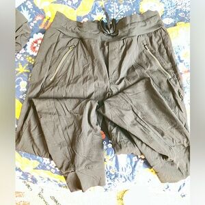 Athleta Charcoal Joggers with Zippered Pockets